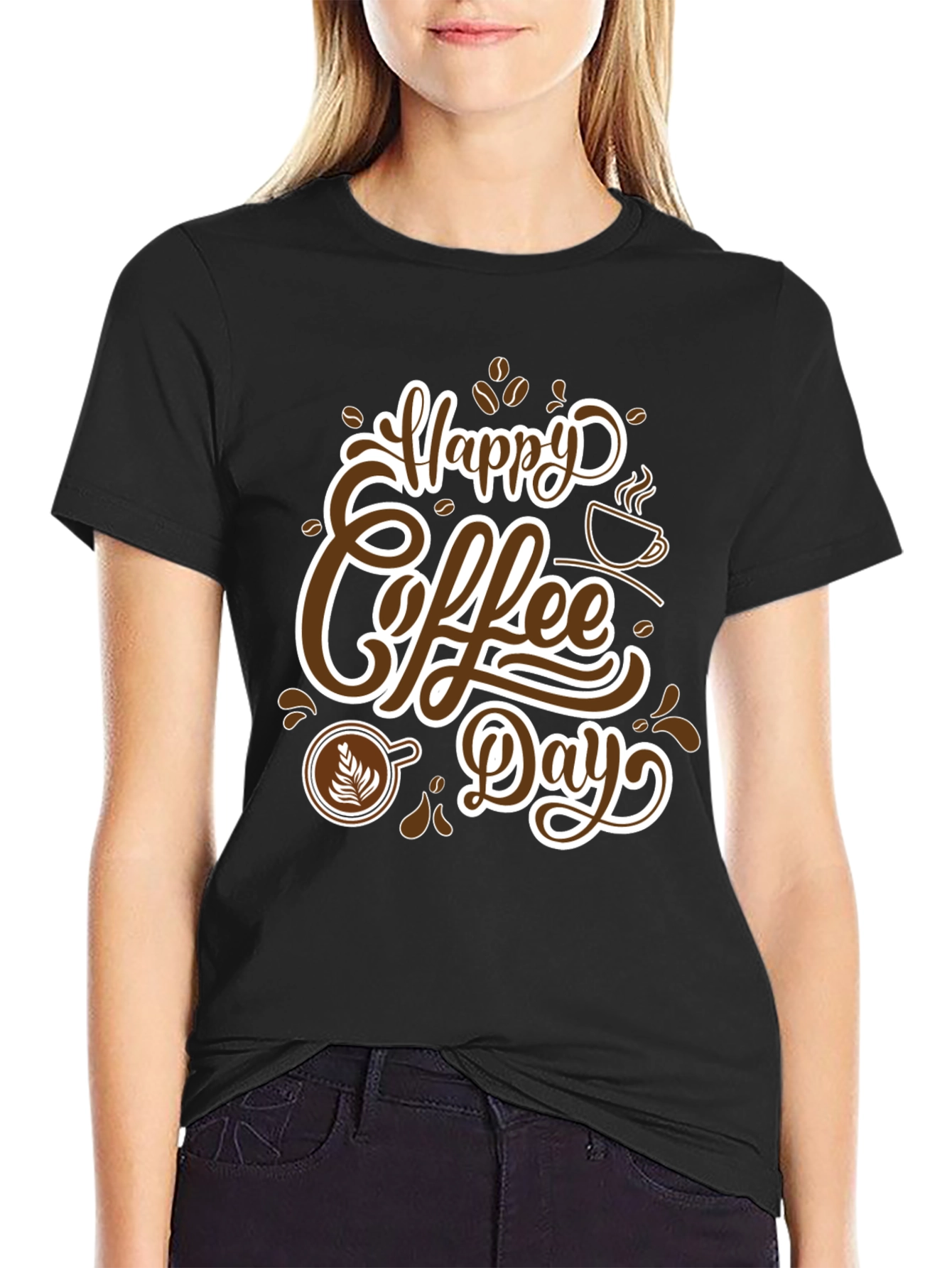 Happy Coffee Day T-Shirt - Stylish Graphic Tee