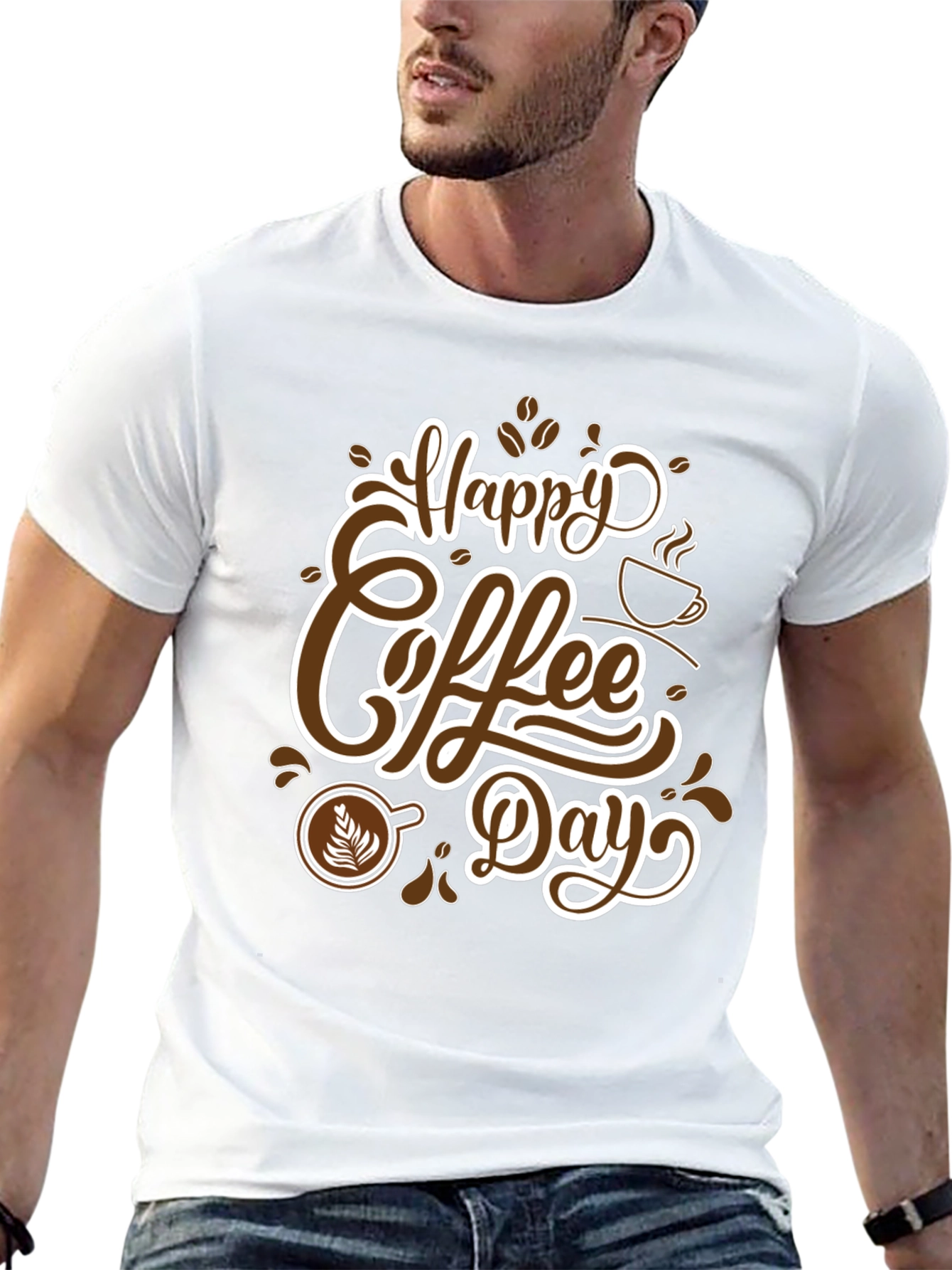 Happy Coffee Day T-Shirt - Stylish Graphic Tee