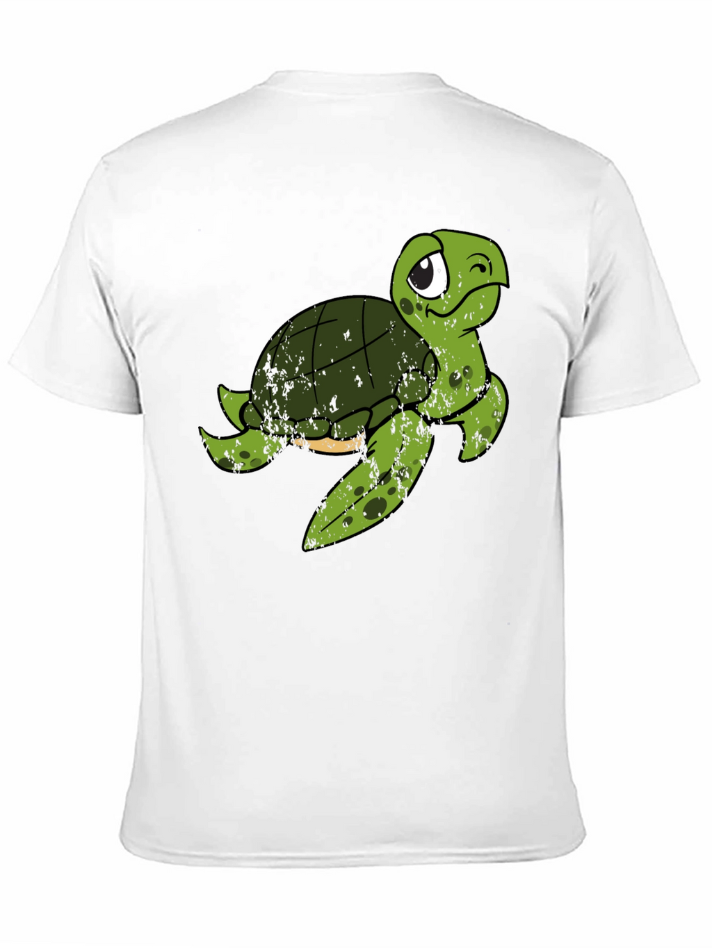 Cute Turtle Graphic T-Shirt - Black