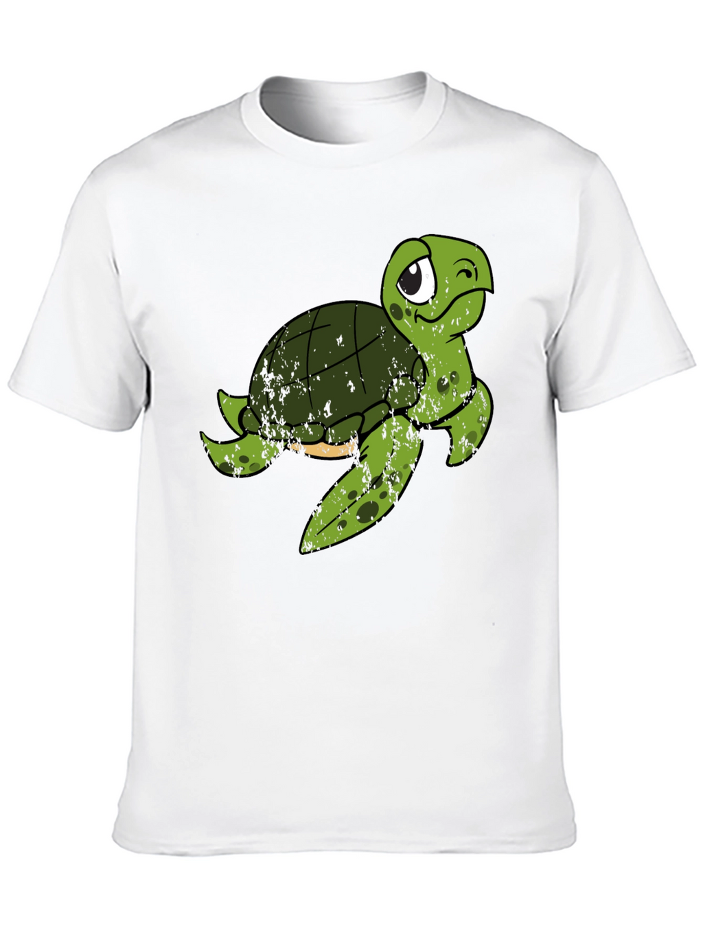 Cute Turtle Graphic T-Shirt - Black