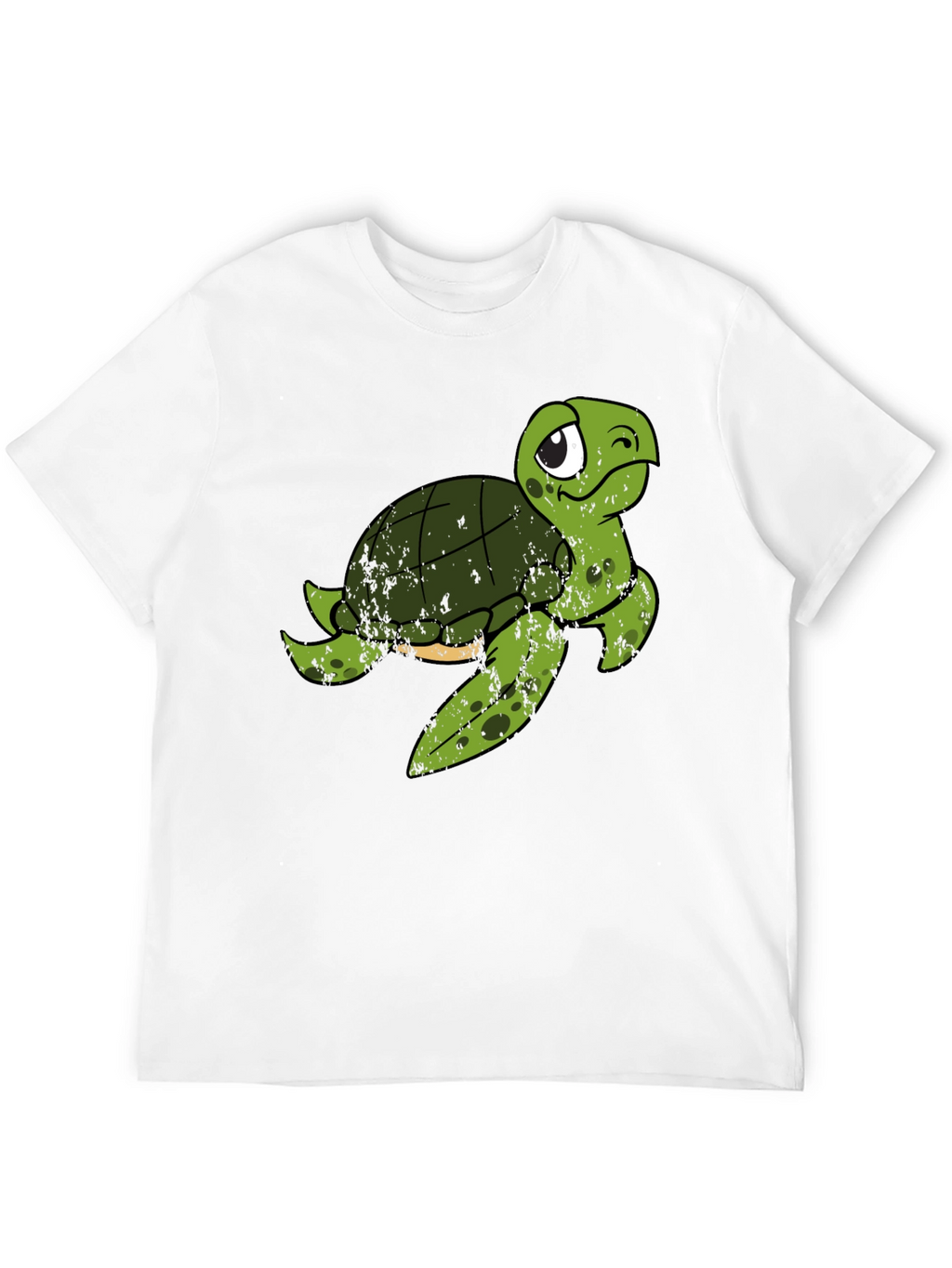 Cute Turtle Graphic T-Shirt - Black
