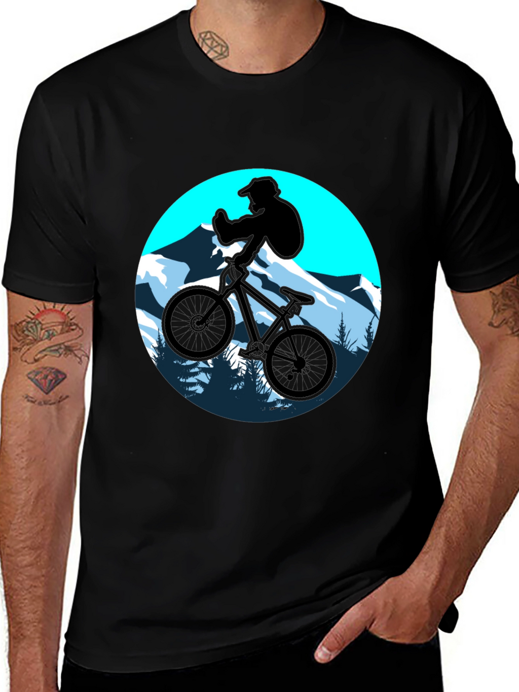 Mountain Bike Silhouette T-Shirt