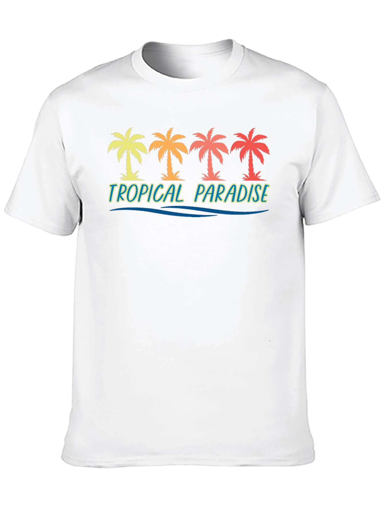 Tropical Paradise Palm Tree Graphic Tee