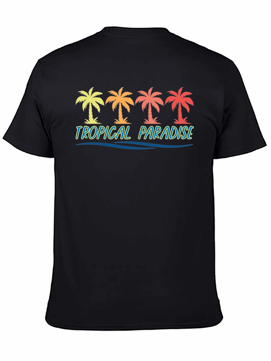 Tropical Paradise Palm Tree Graphic Tee