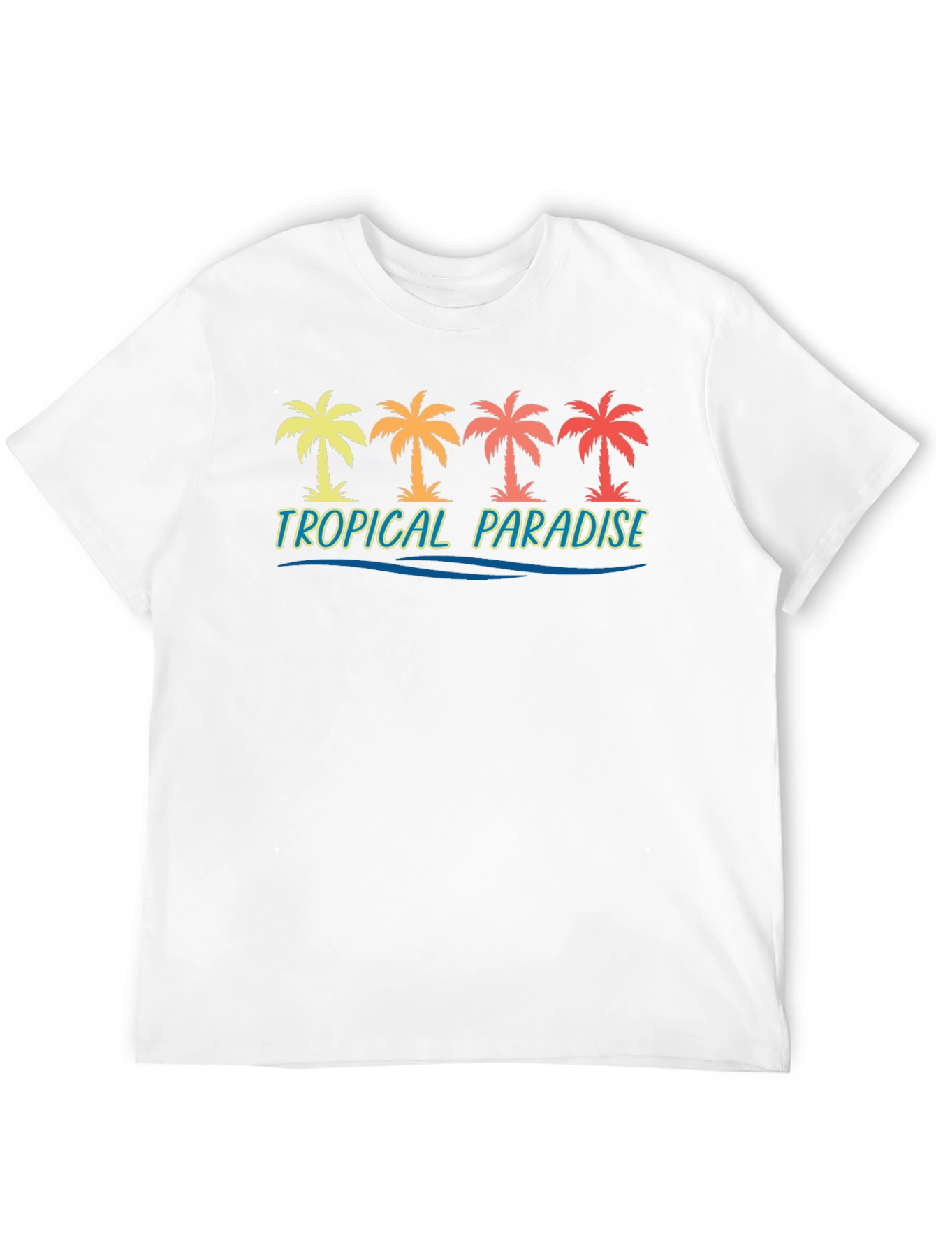 Tropical Paradise Palm Tree Graphic Tee