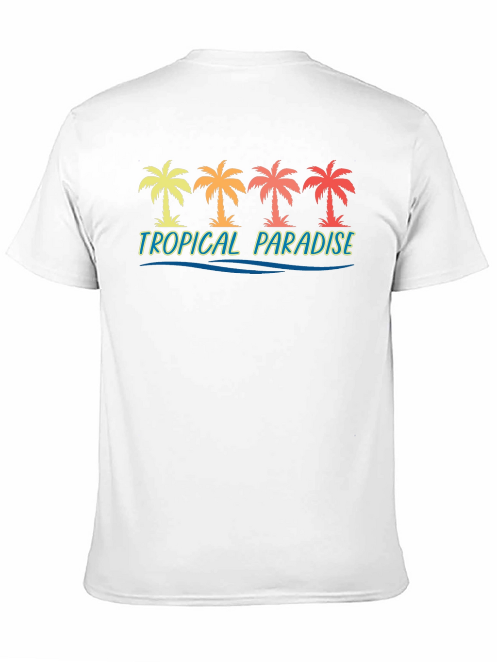 Tropical Paradise Palm Tree Graphic Tee