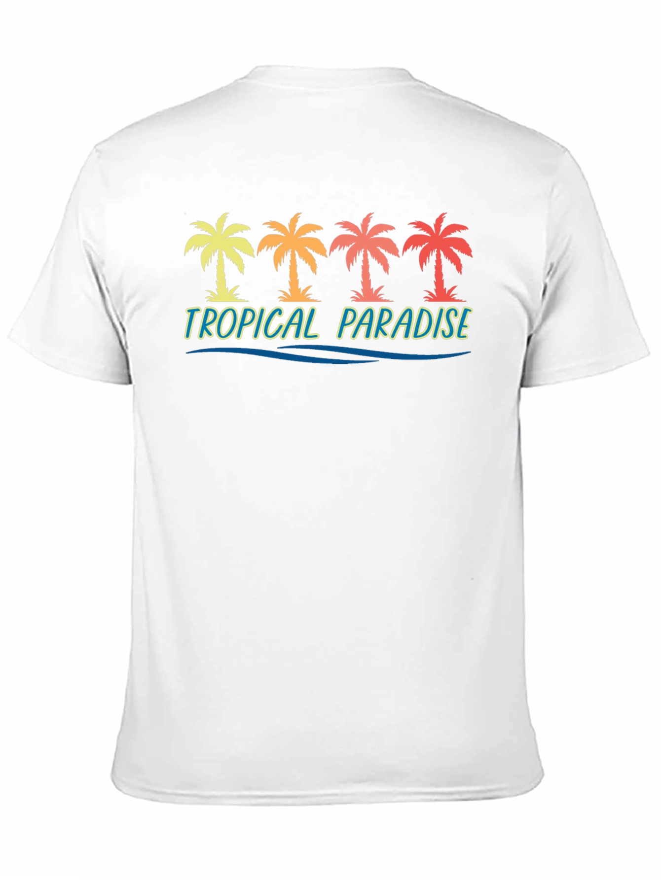 Tropical Paradise Palm Tree Graphic Tee