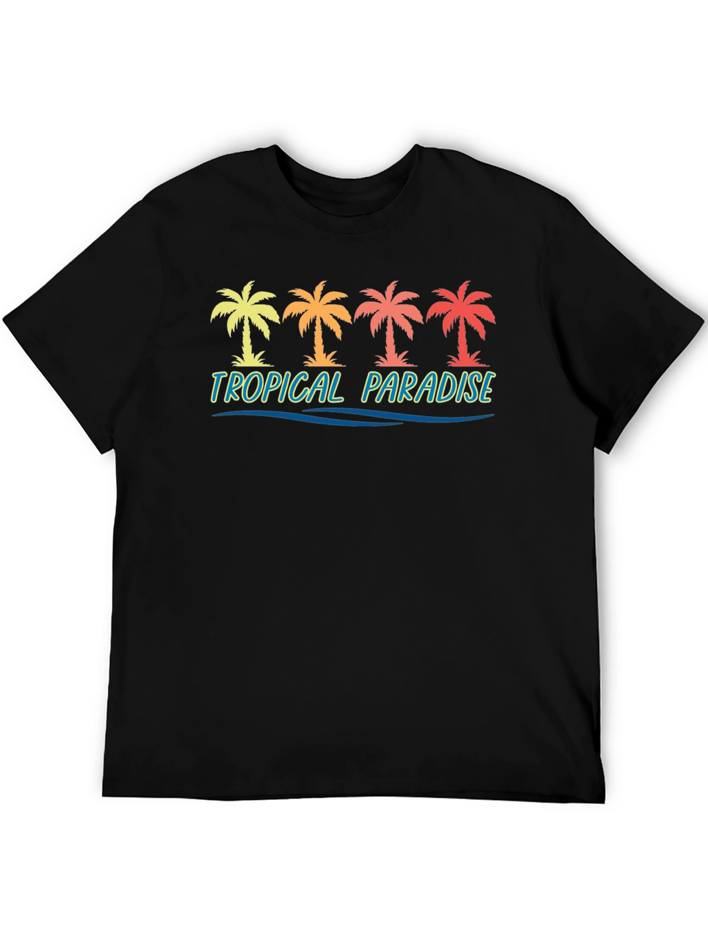 Tropical Paradise Palm Tree Graphic Tee