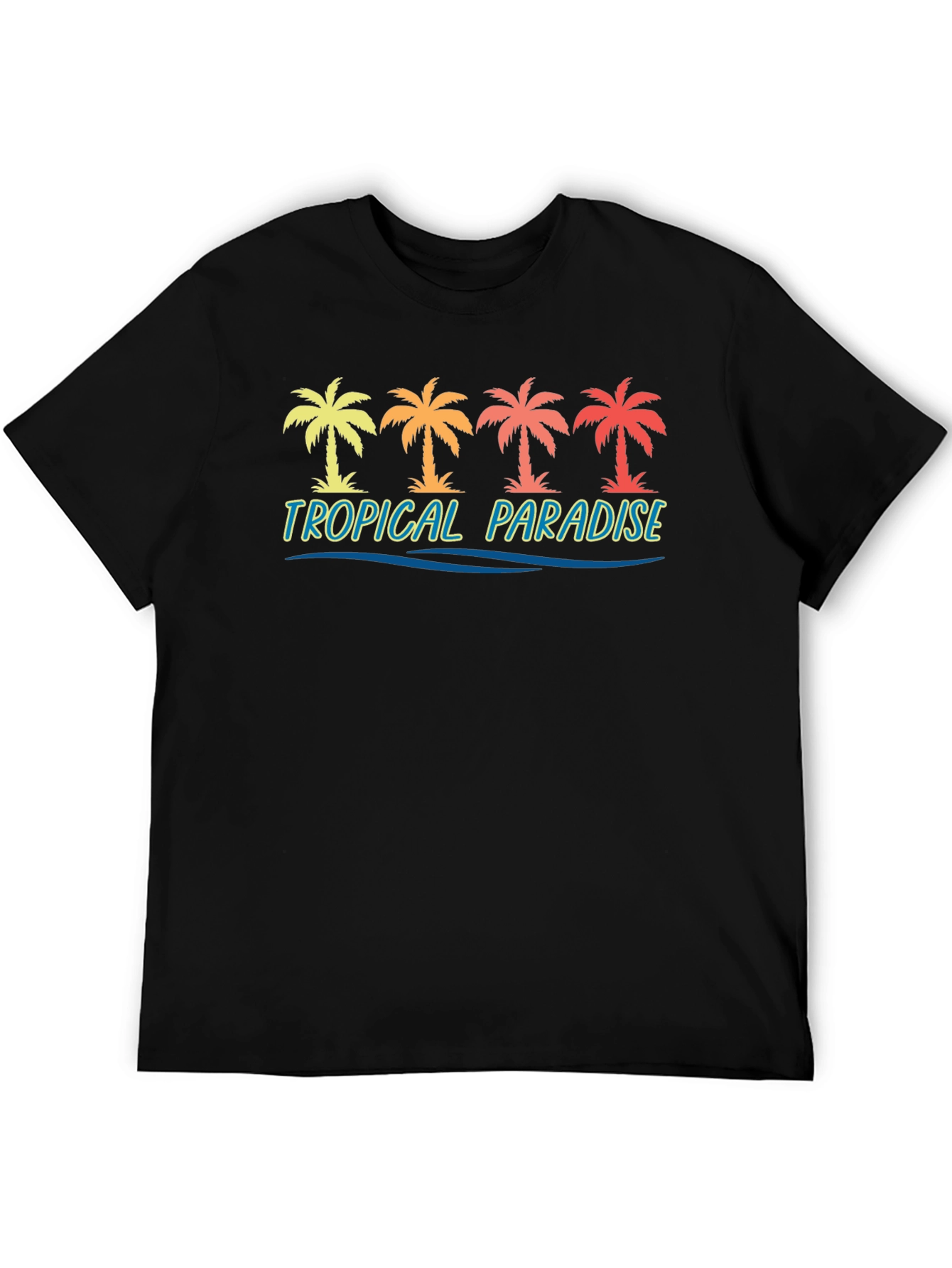 Tropical Paradise Palm Tree Graphic Tee