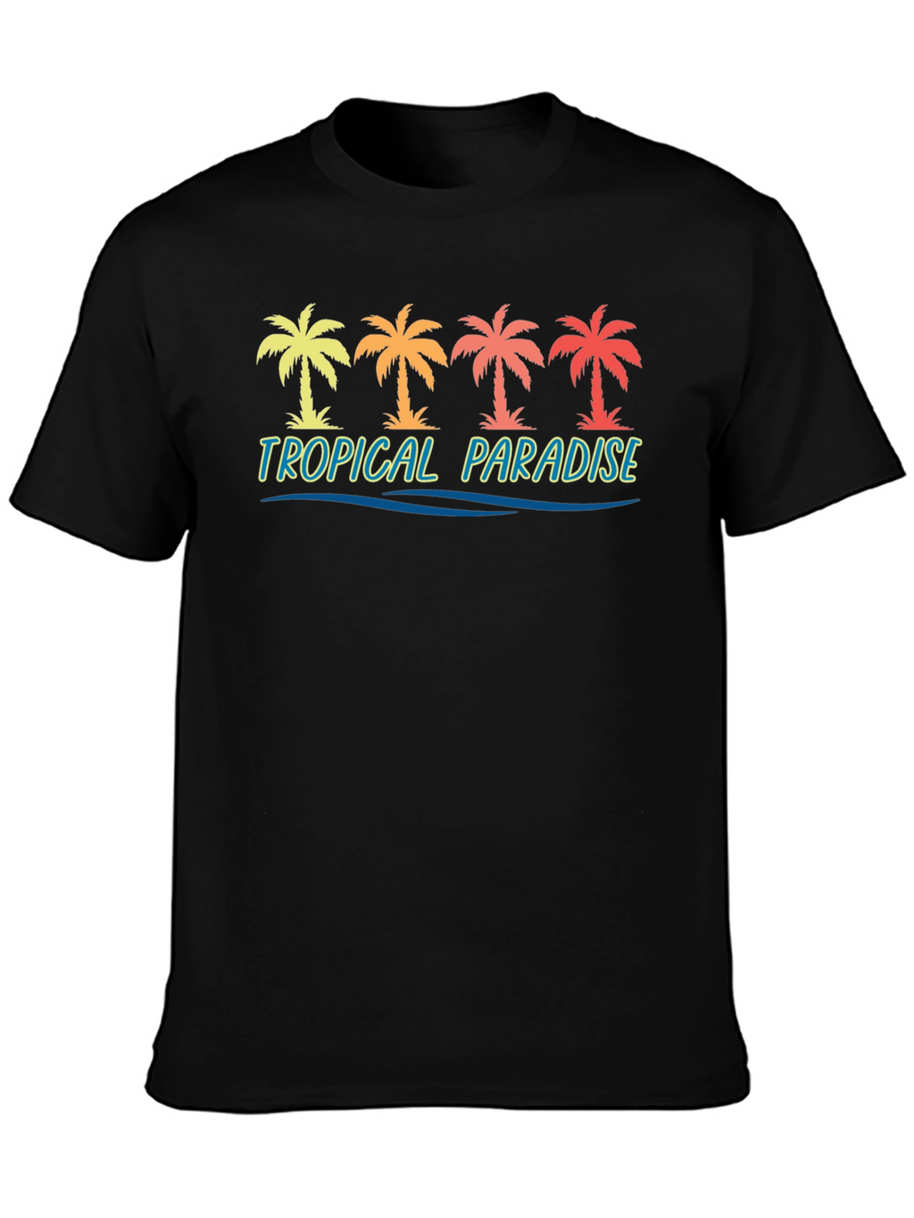 Tropical Paradise Palm Tree Graphic Tee