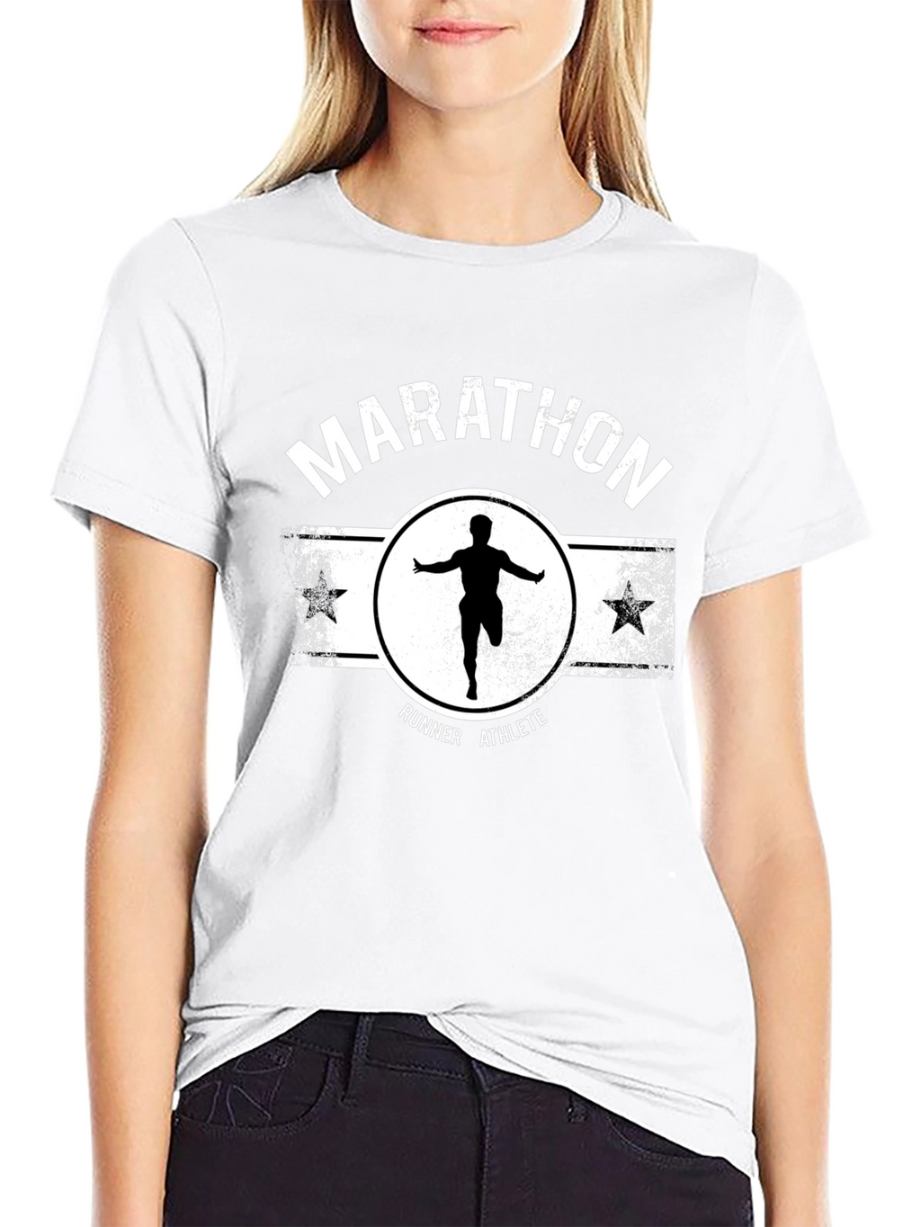 Marathon Runner Athlete Graphic T-Shirt