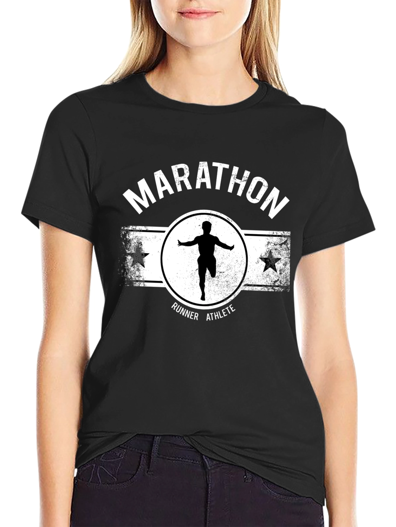 Marathon Runner Athlete Graphic T-Shirt