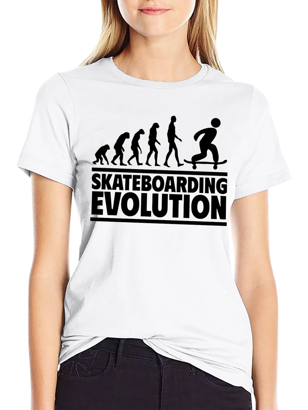 Skateboarding Evolution Graphic T-Shirt
