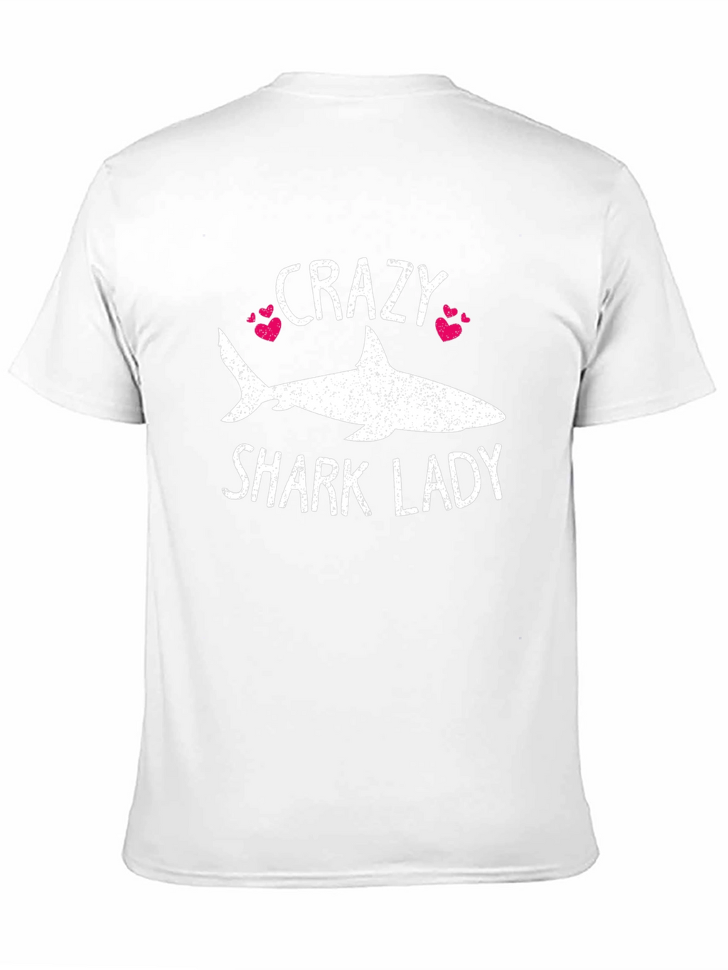Crazy Shark Lady T-Shirt - Womens Novelty Tee