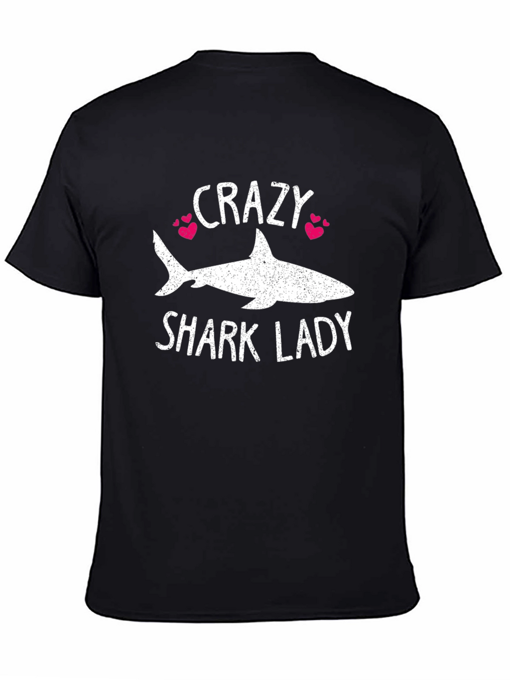 Crazy Shark Lady T-Shirt - Womens Novelty Tee