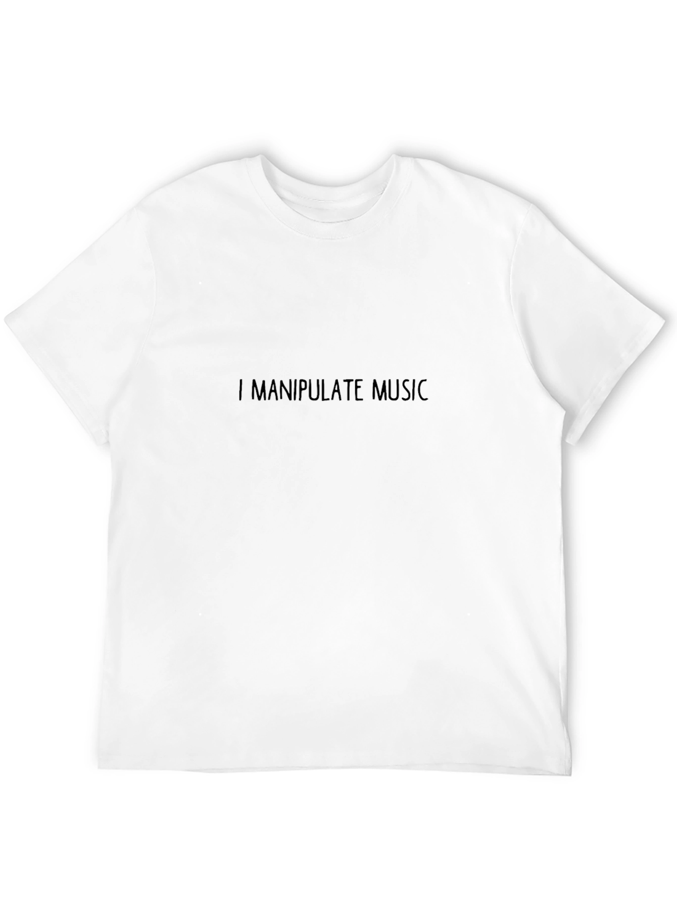 I Manipulate Music Black T-Shirt