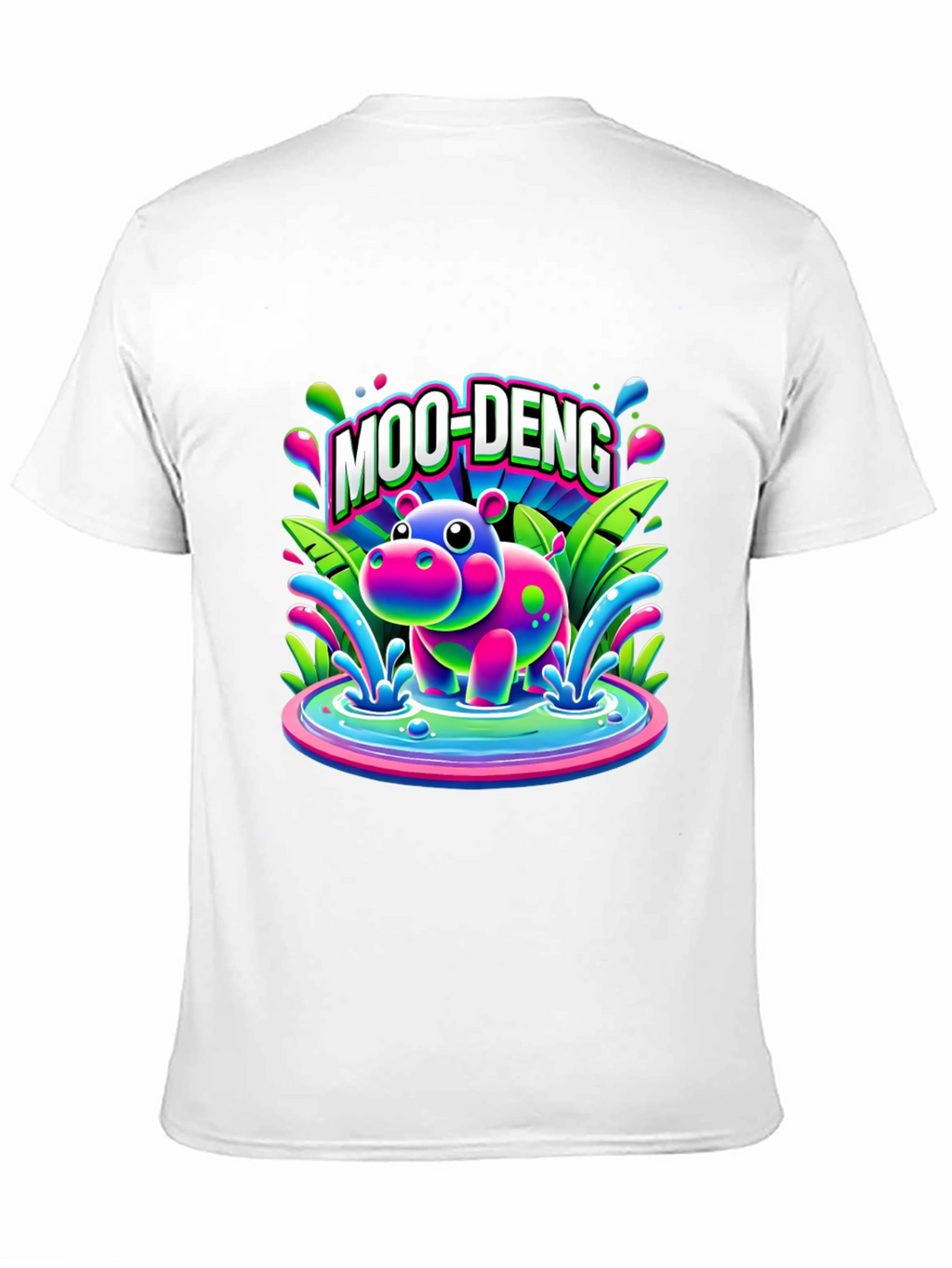 Moo-Deng Hippo Graphic T-Shirt