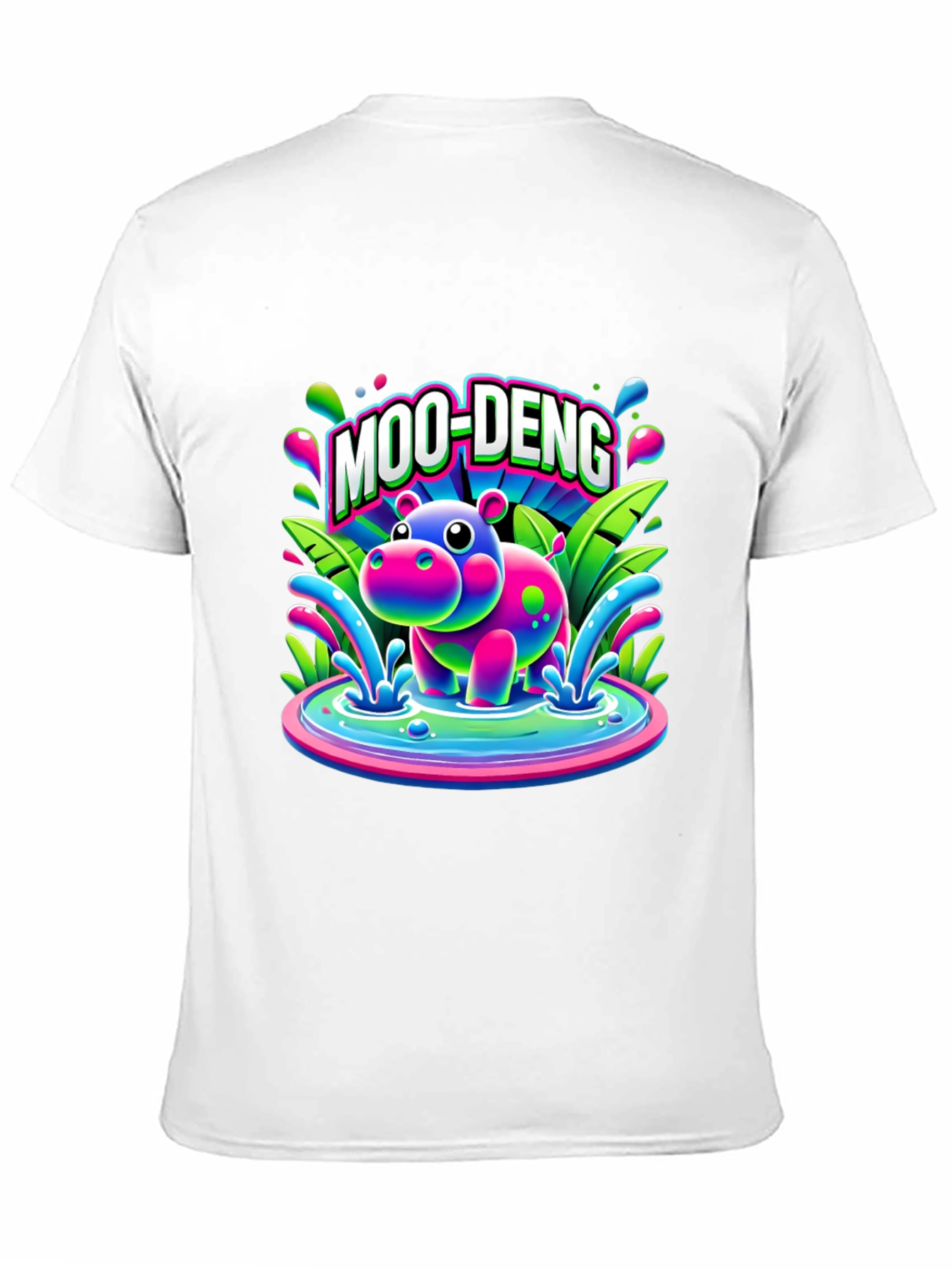 Moo-Deng Hippo Graphic T-Shirt