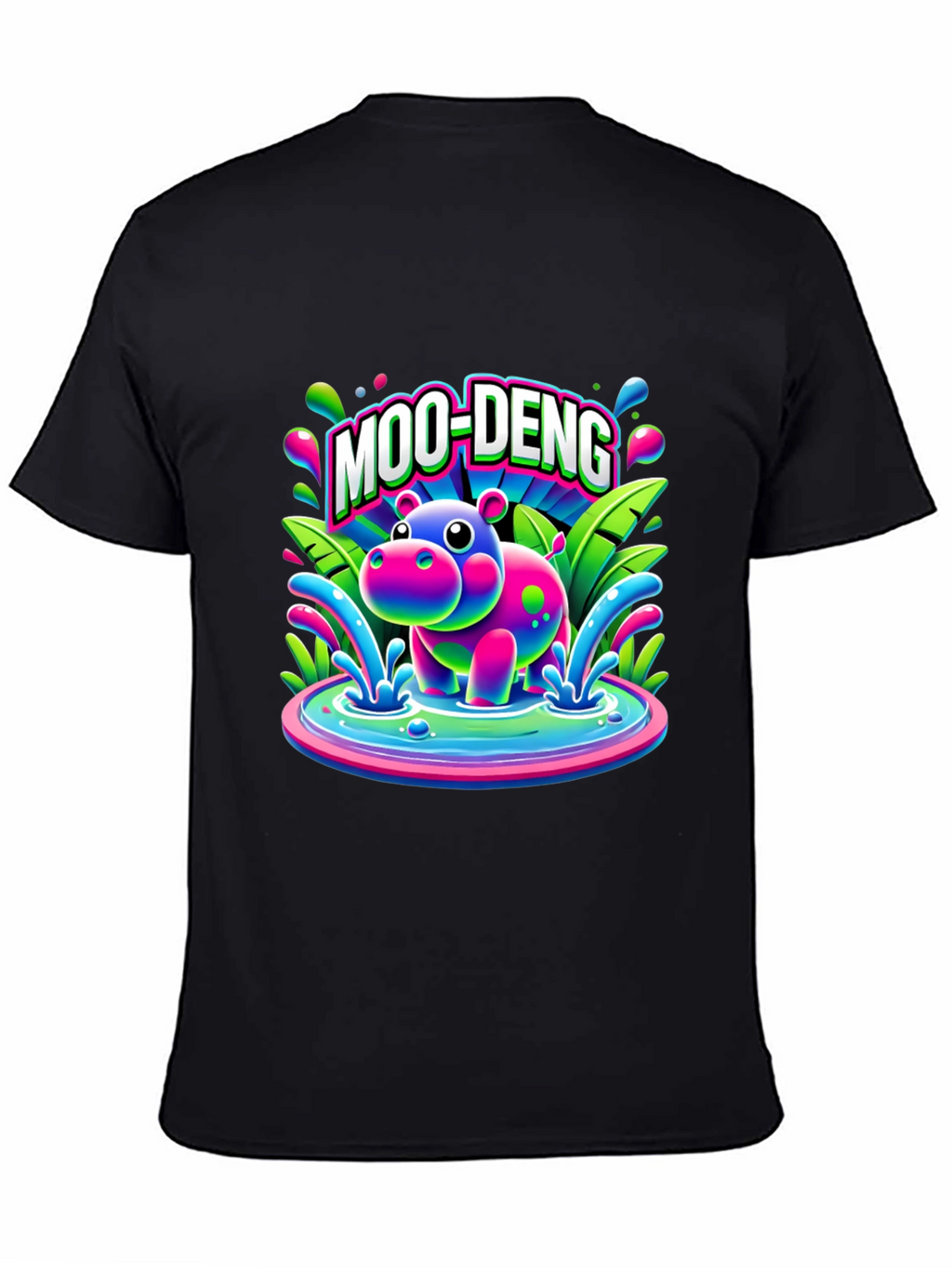 Moo-Deng Hippo Graphic T-Shirt