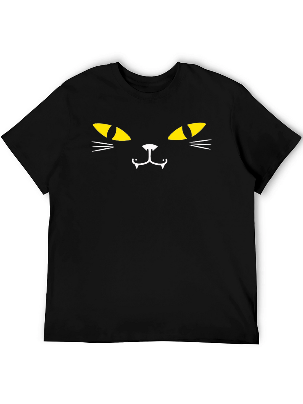 Black Cat Face T-Shirt - Halloween Edition