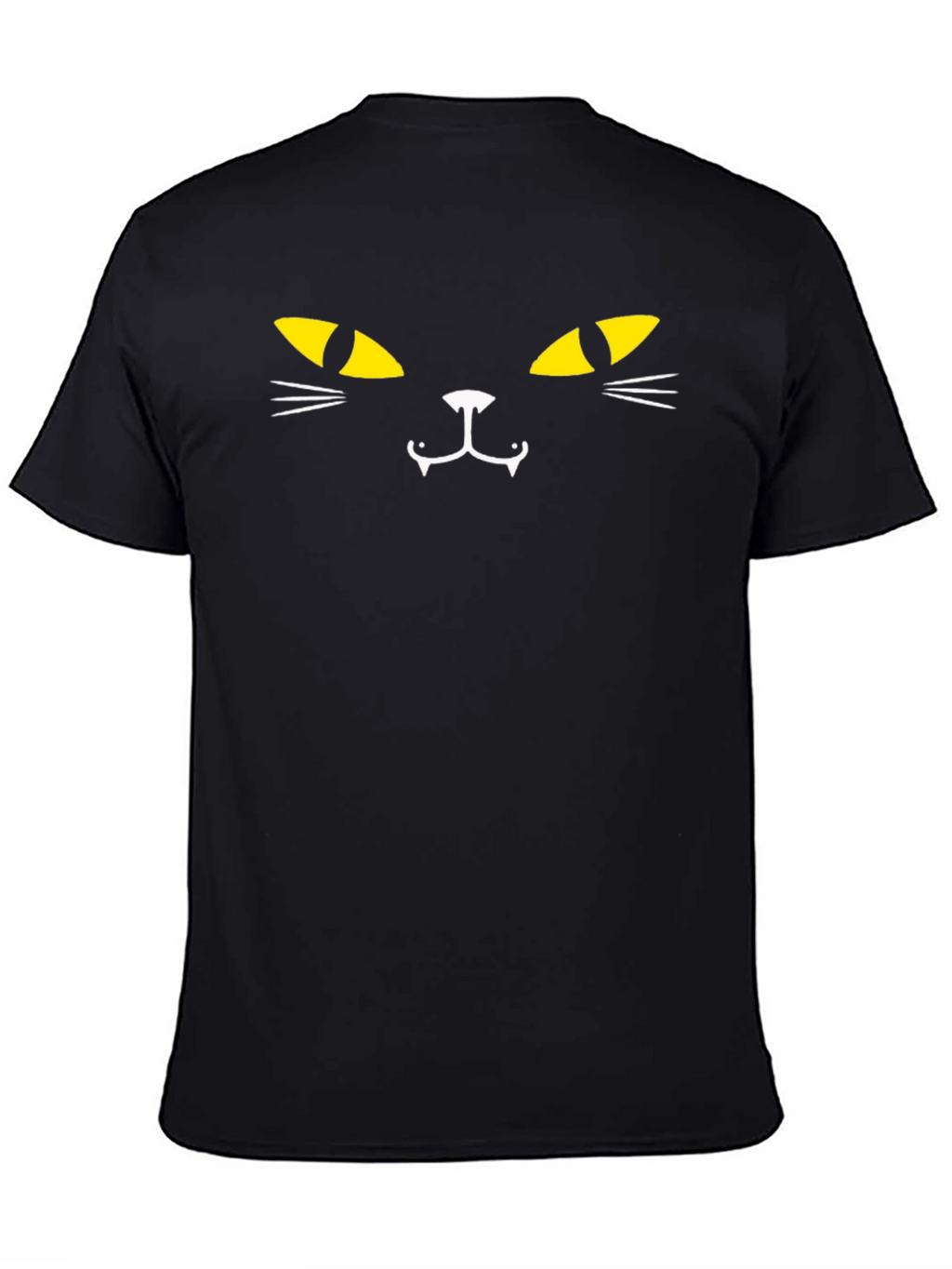 Black Cat Face T-Shirt - Halloween Edition