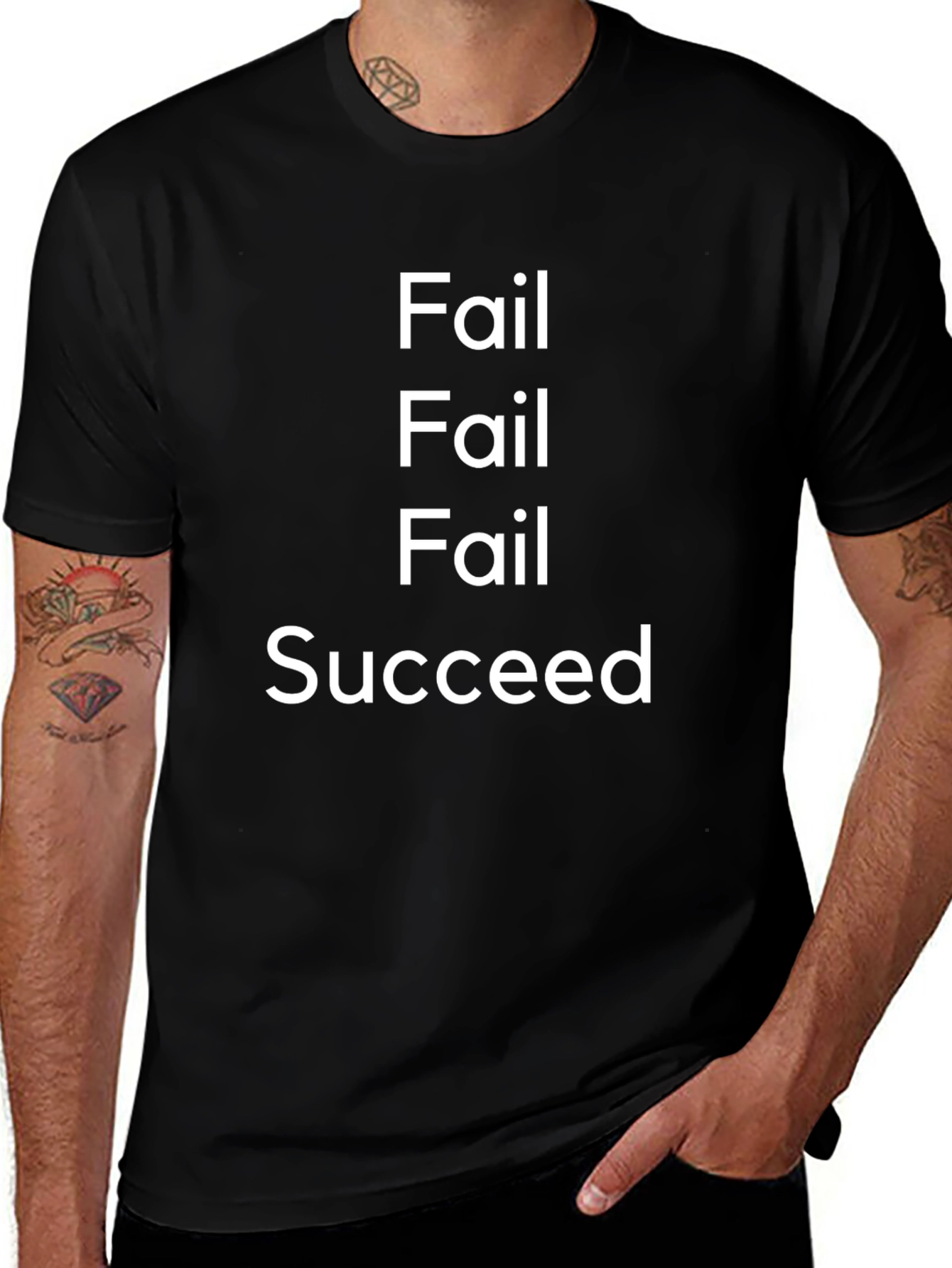 Fail Succeed Graphic Tee - Motivational T-Shirt