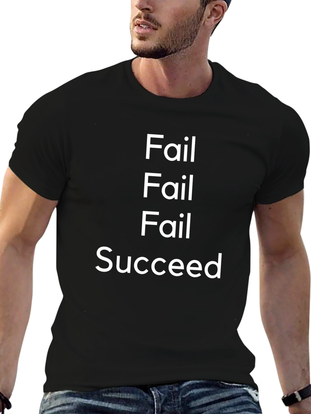Fail Succeed Graphic Tee - Motivational T-Shirt