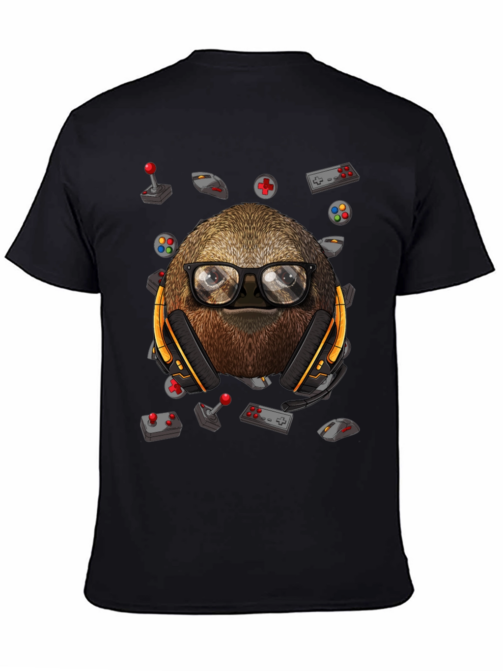 Gamer Sloth T-Shirt - Playful Graphic Tee