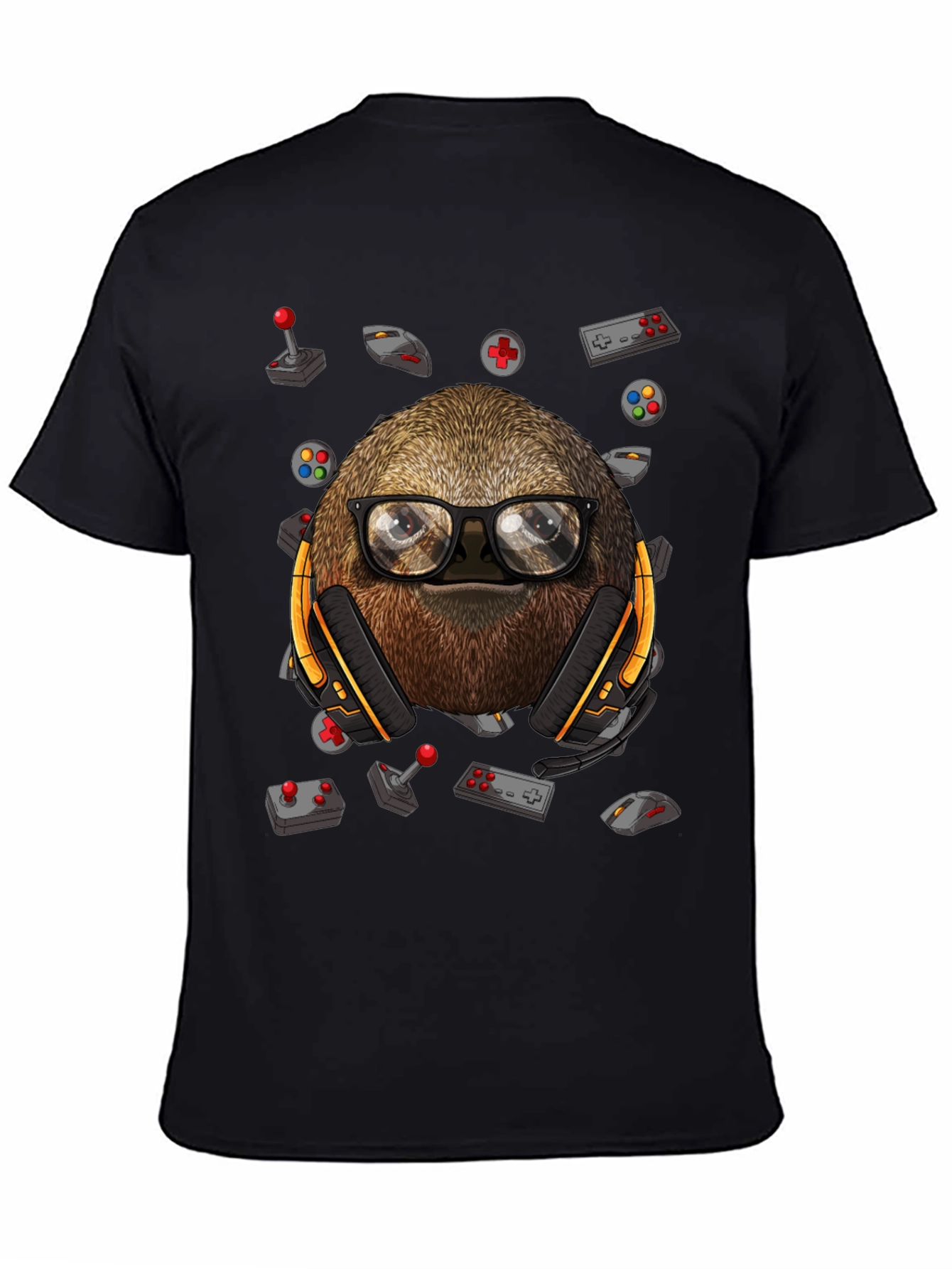 Gamer Sloth T-Shirt - Playful Graphic Tee