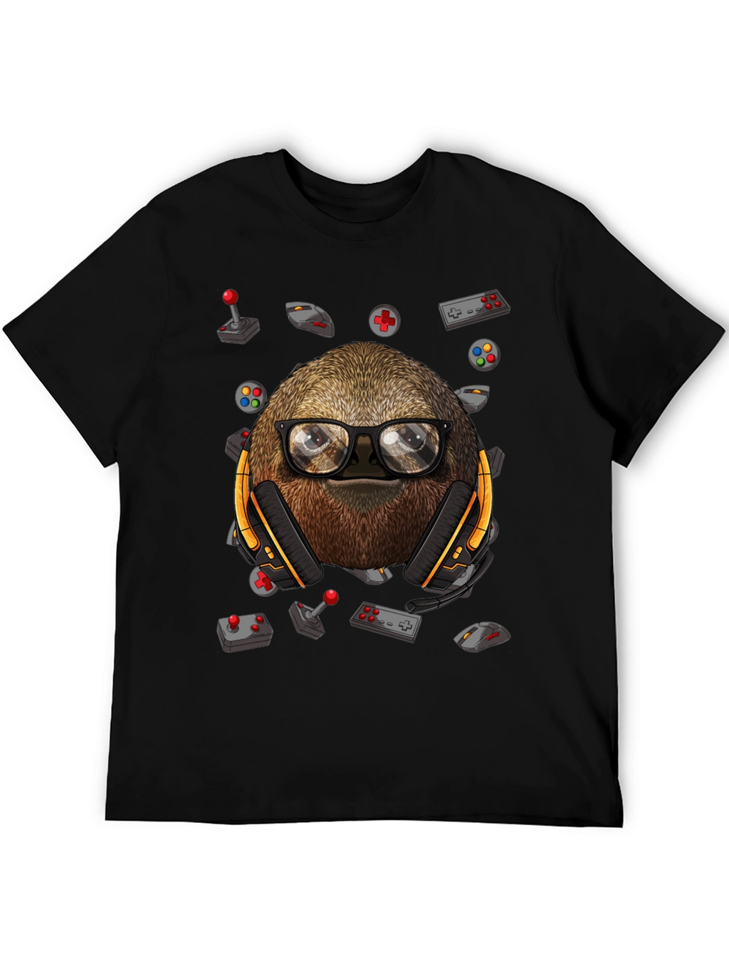 Gamer Sloth T-Shirt - Playful Graphic Tee