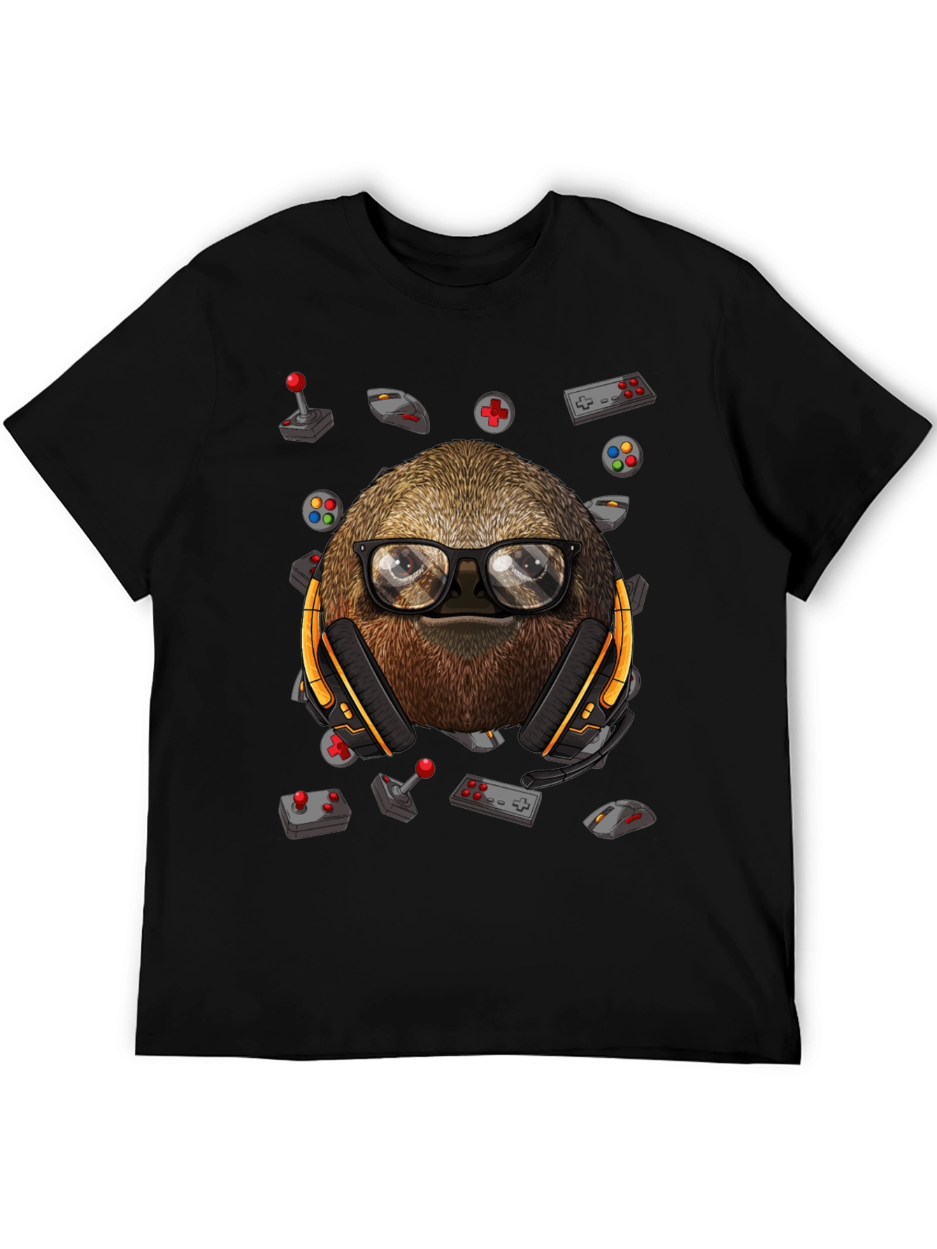 Gamer Sloth T-Shirt - Playful Graphic Tee