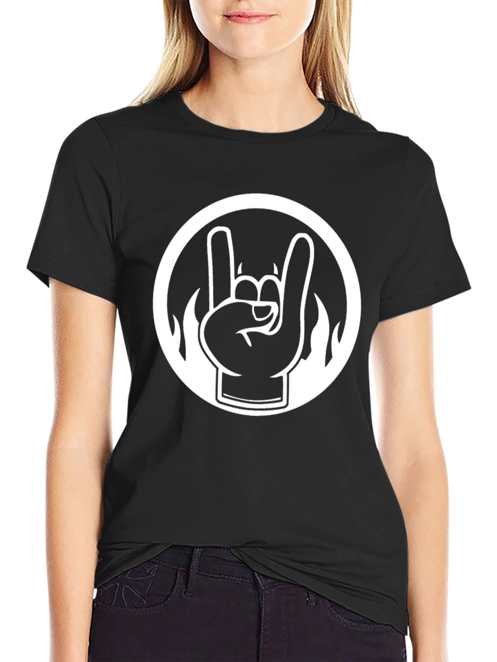 Rock On T-Shirt - Black Graphic Tee