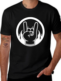 Rock On T-Shirt - Black Graphic Tee