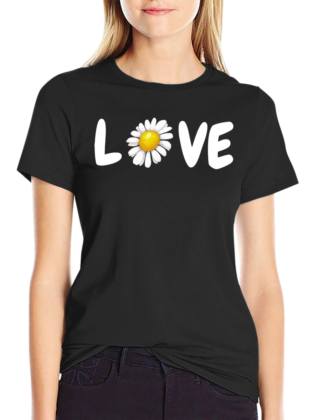 Daisy LOVE Graphic Tee - Stylish Comfort