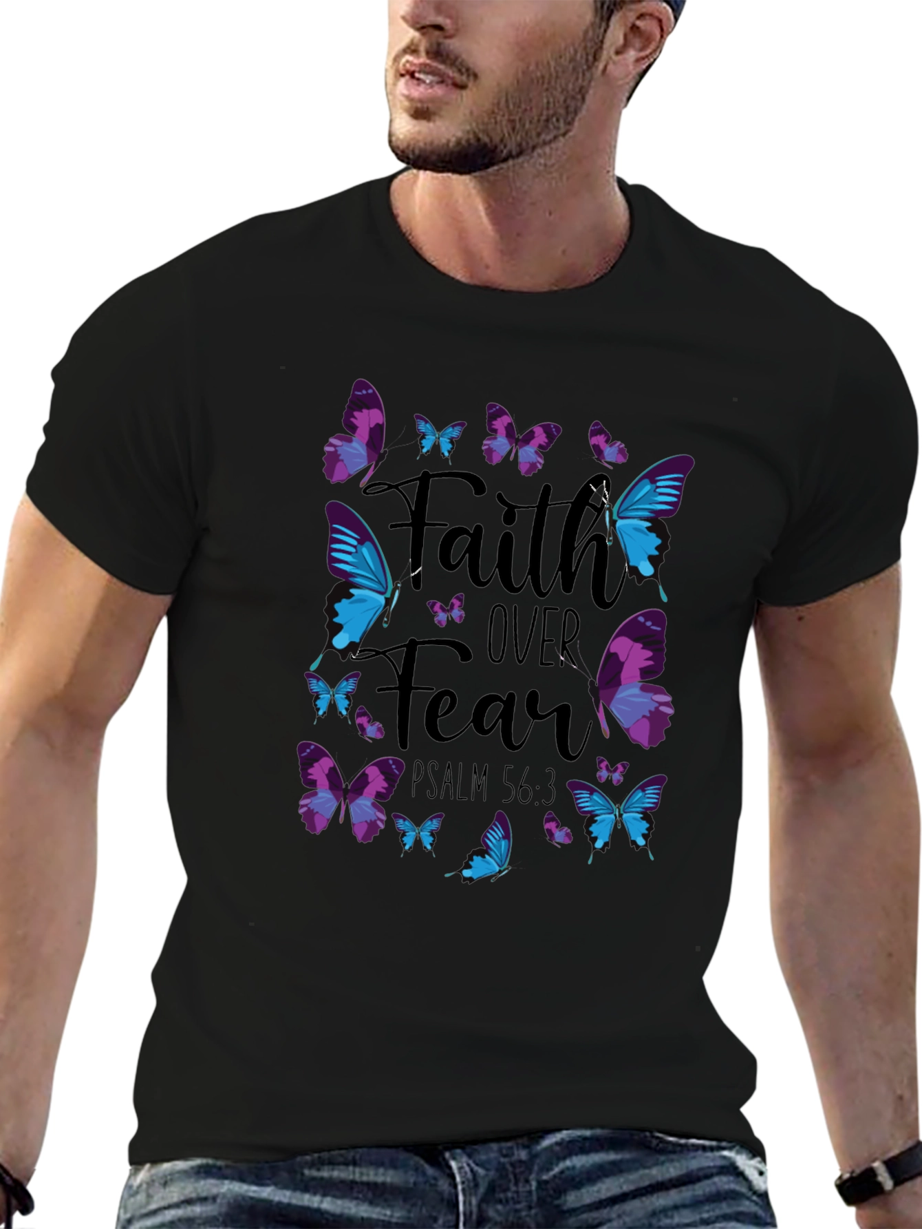 Faith Over Fear Butterfly T-Shirt
