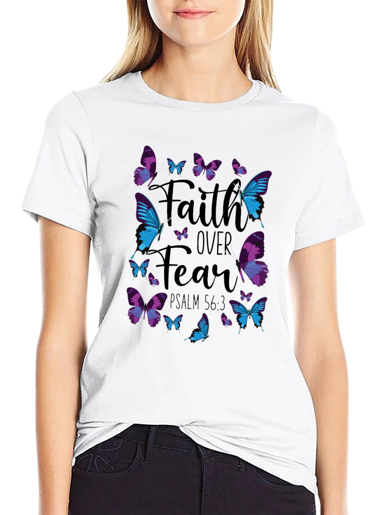 Faith Over Fear Butterfly T-Shirt