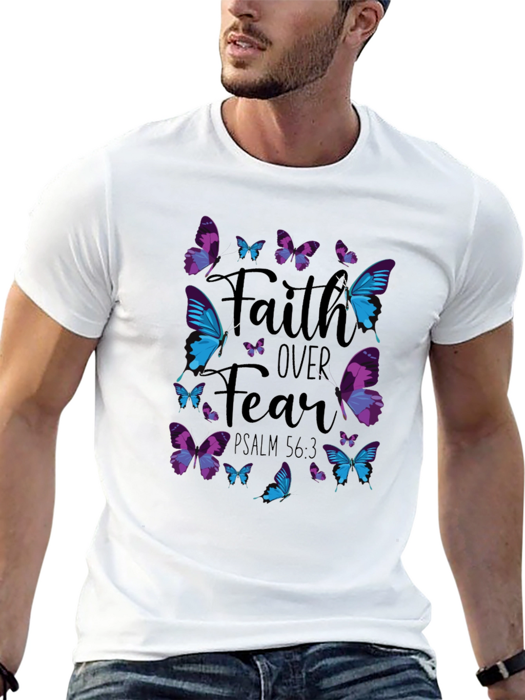 Faith Over Fear Butterfly T-Shirt