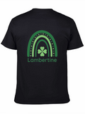Lambertine St. Patricks Day Clover Rainbow T-Shirt