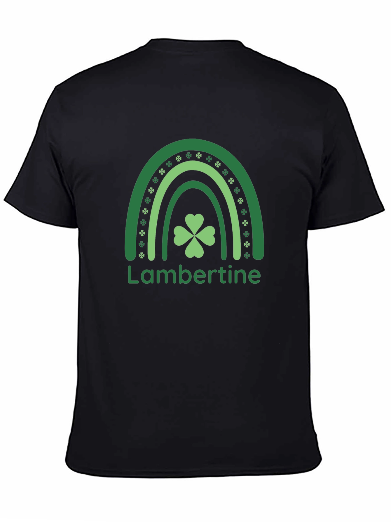 Lambertine St. Patricks Day Clover Rainbow T-Shirt