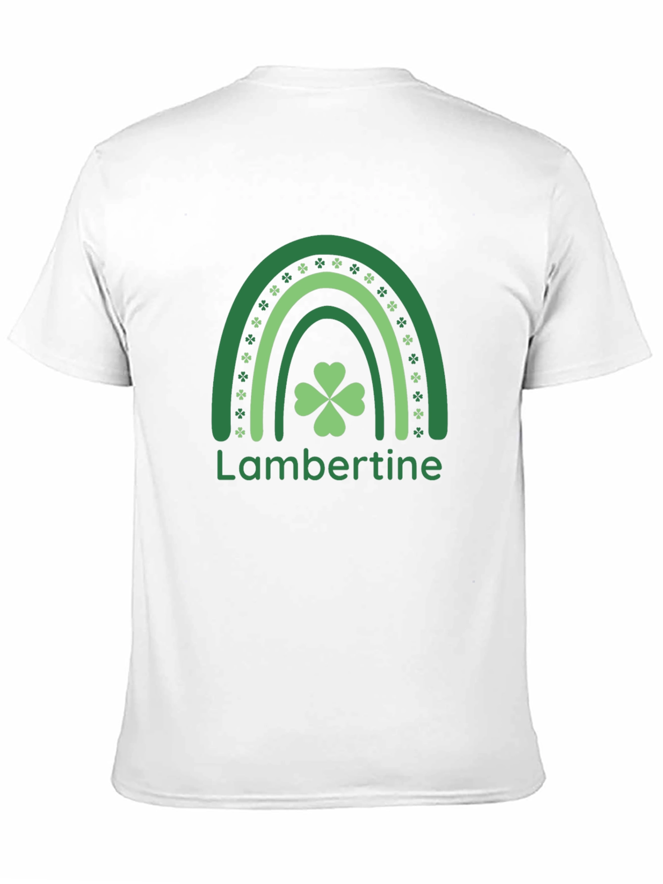 Lambertine St. Patricks Day Clover Rainbow T-Shirt