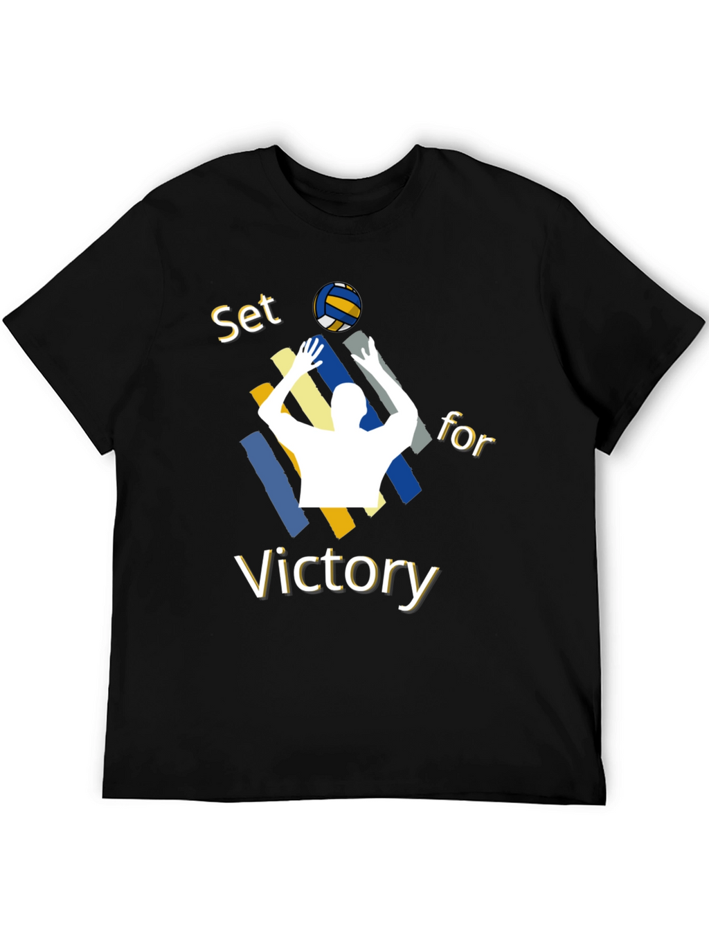 Volleyball Set for Victory Graphic T-Shirt