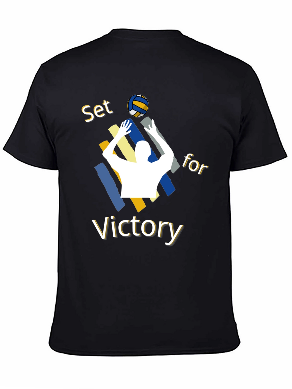 Volleyball Set for Victory Graphic T-Shirt