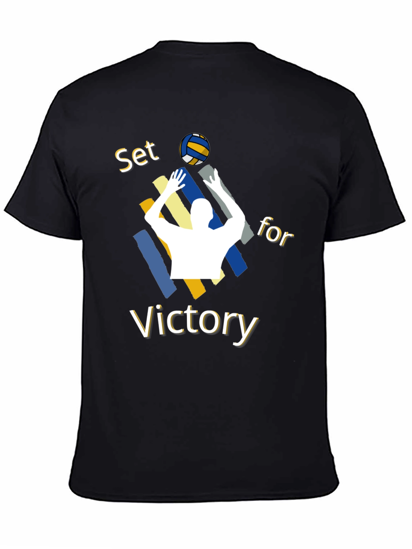 Volleyball Set for Victory Graphic T-Shirt