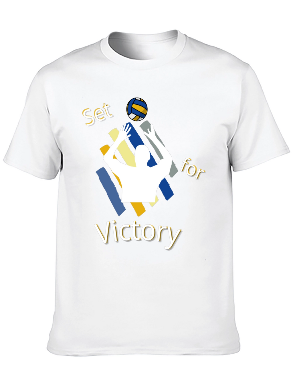 Volleyball Set for Victory Graphic T-Shirt