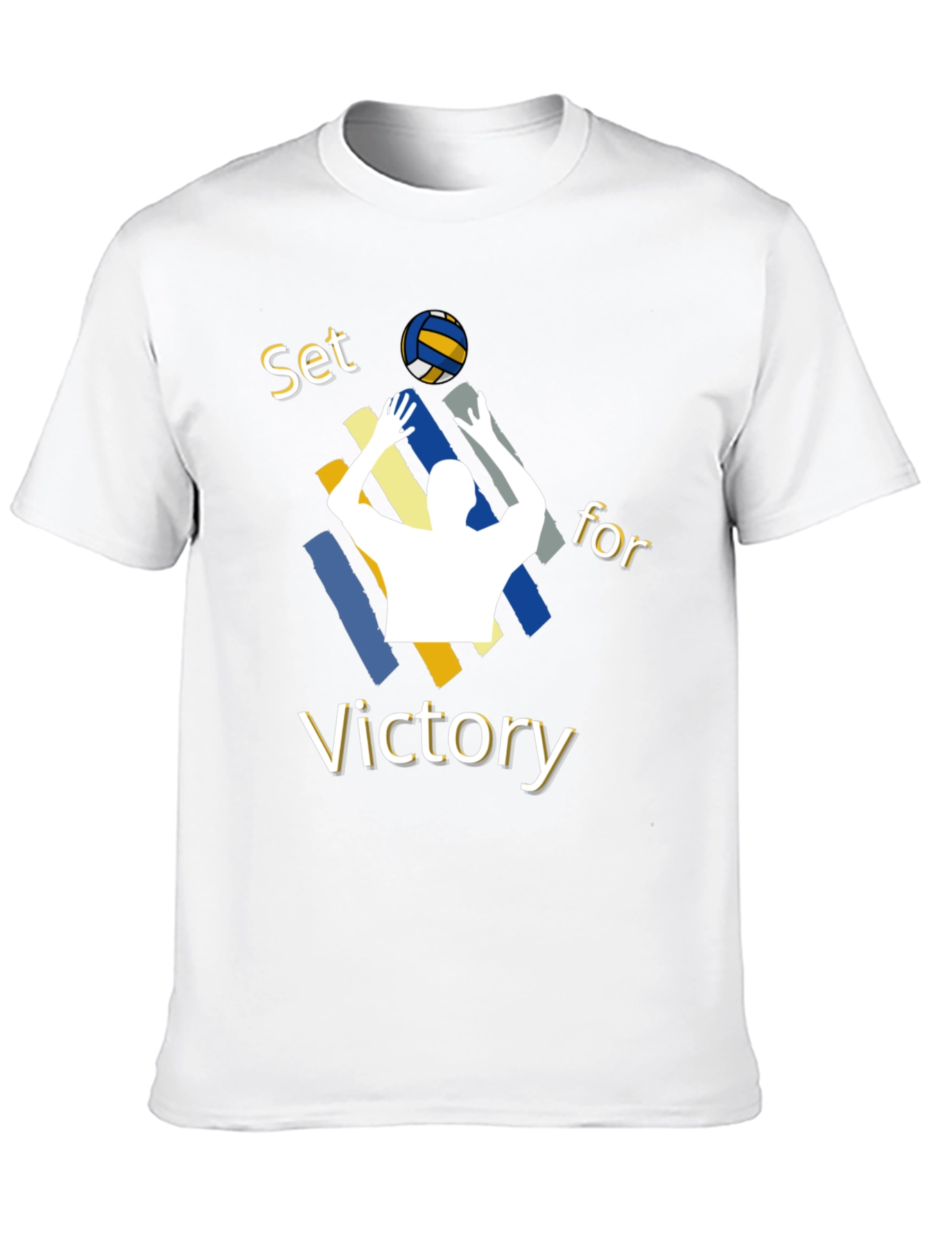 Volleyball Set for Victory Graphic T-Shirt