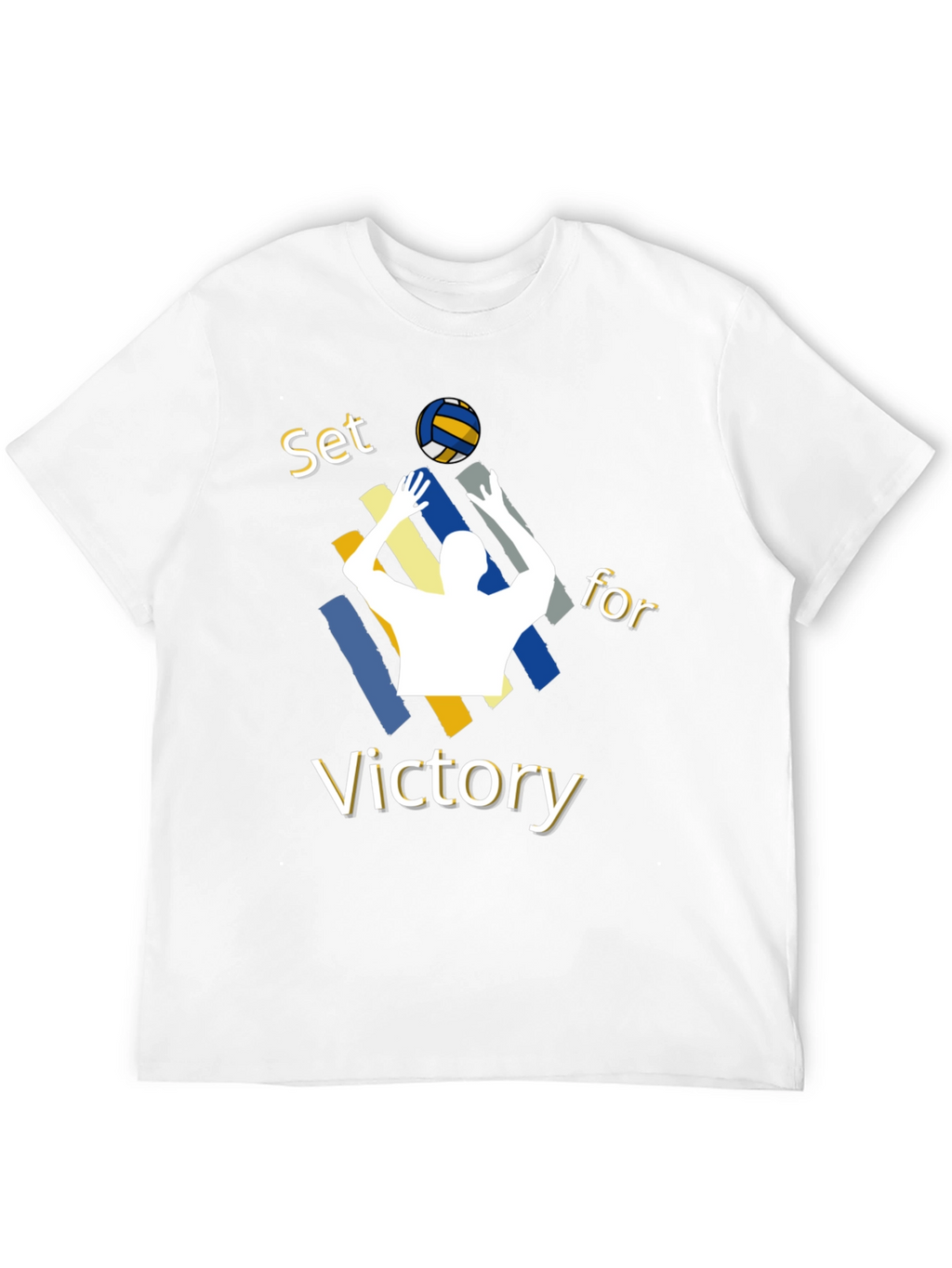 Volleyball Set for Victory Graphic T-Shirt