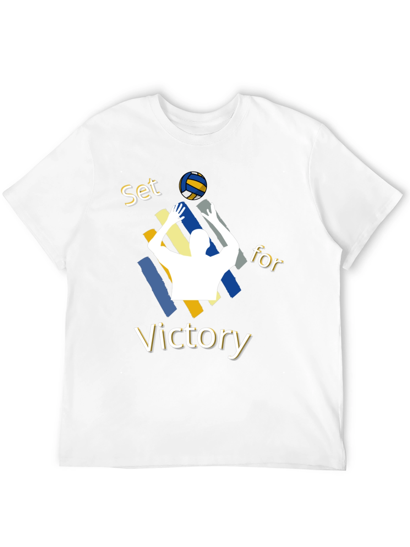 Volleyball Set for Victory Graphic T-Shirt