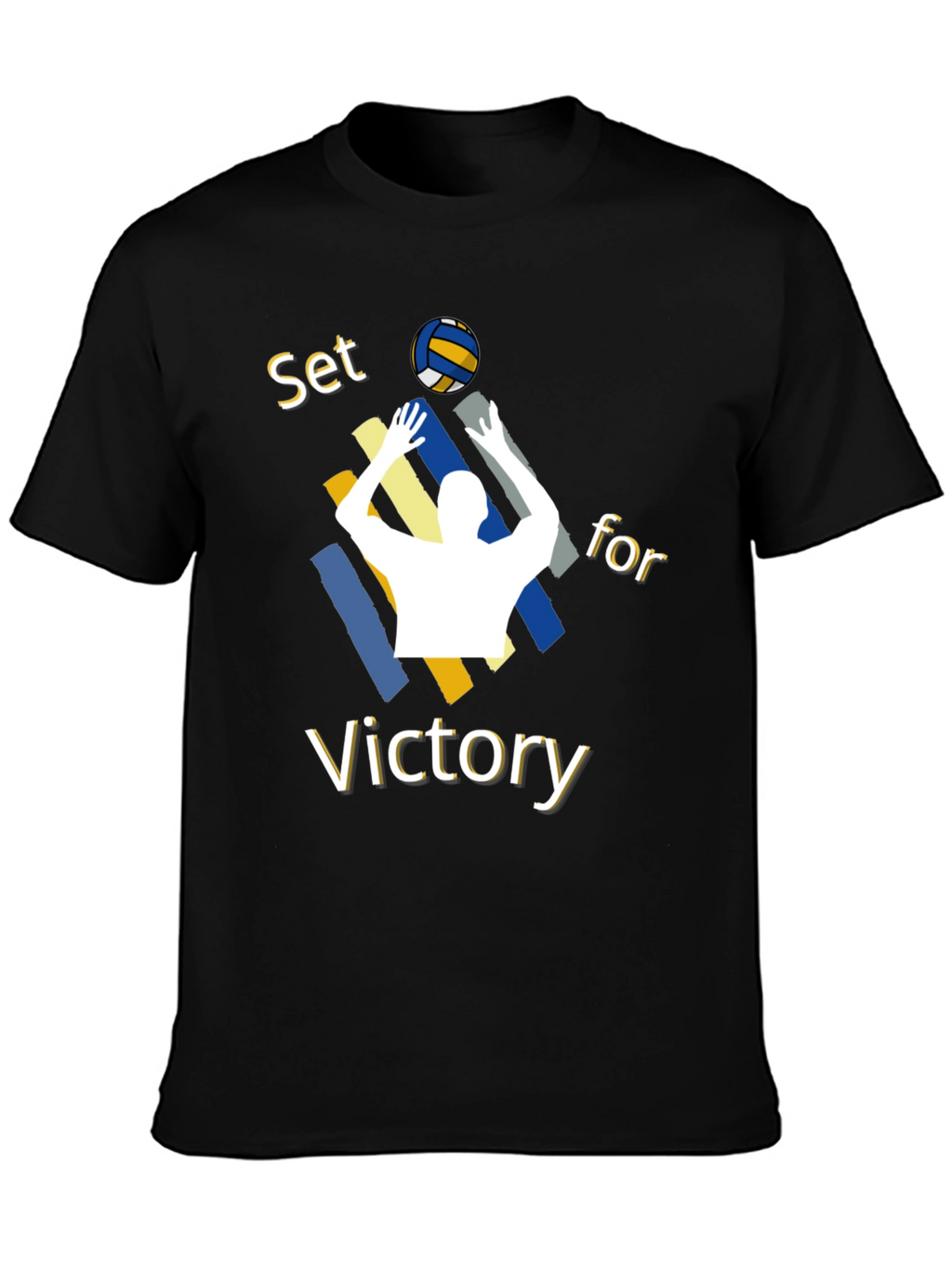 Volleyball Set for Victory Graphic T-Shirt