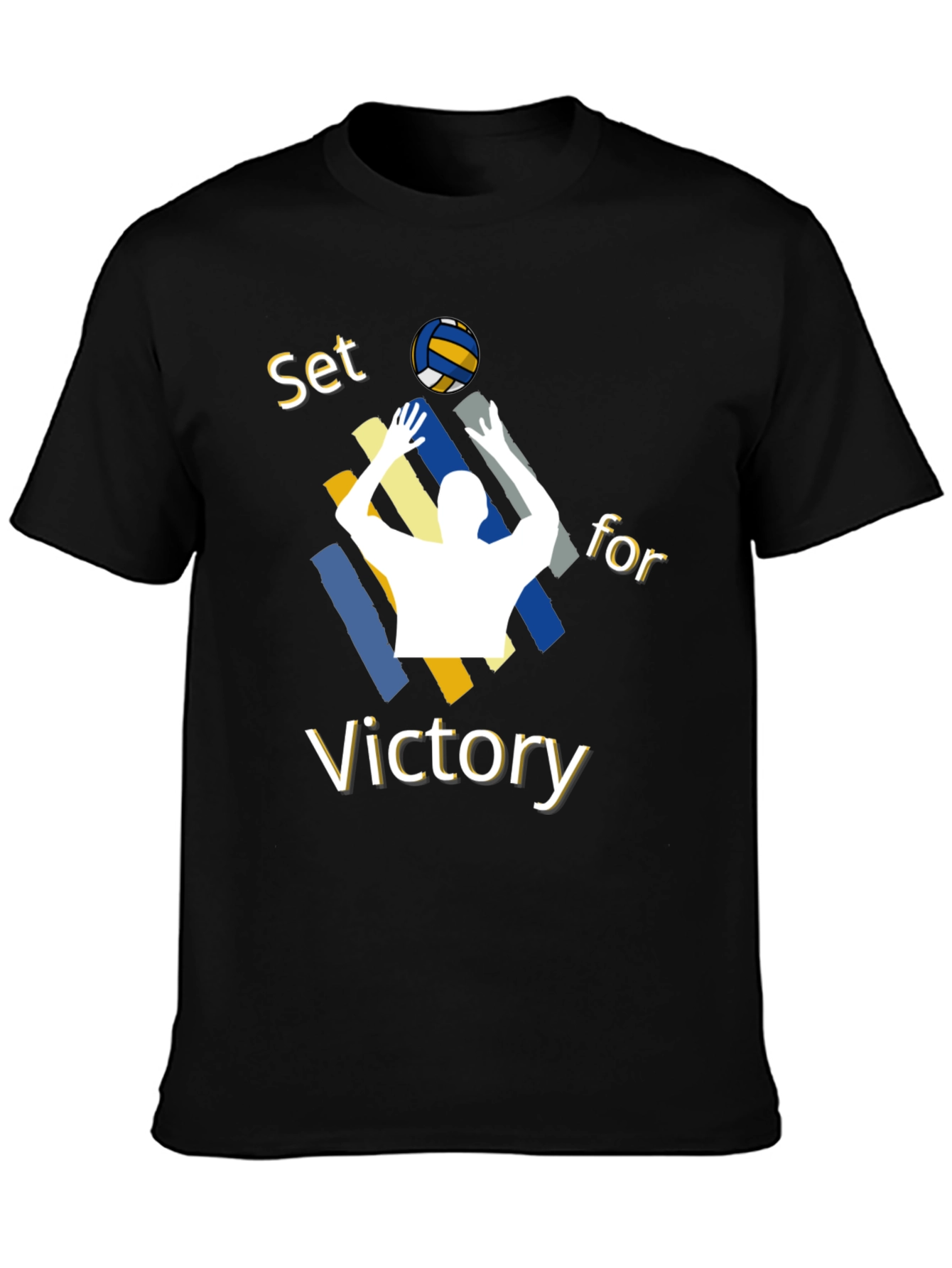 Volleyball Set for Victory Graphic T-Shirt