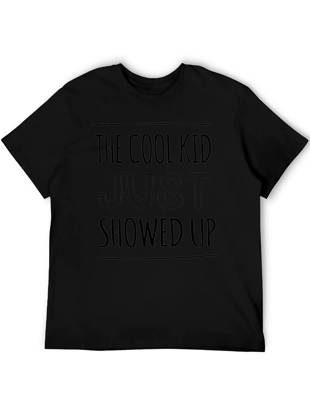 Cool Kid Black Graphic Tee Shirt